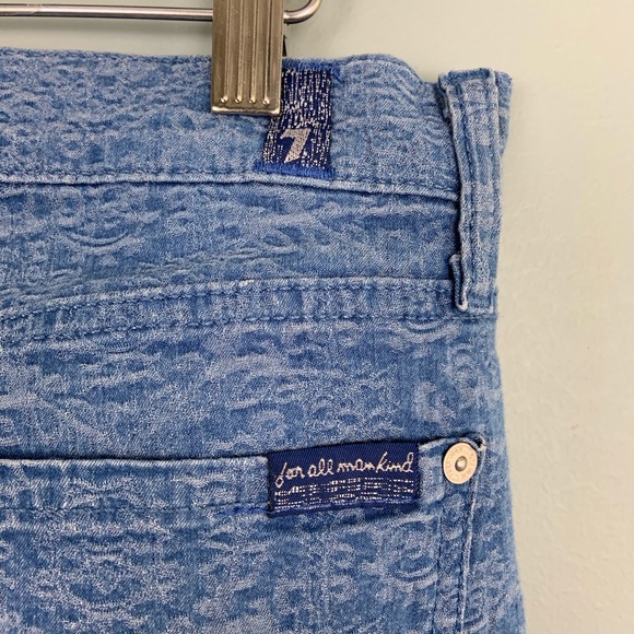 7FAM Guinevere Patterned Denim Jeans - Picture 3 of 5